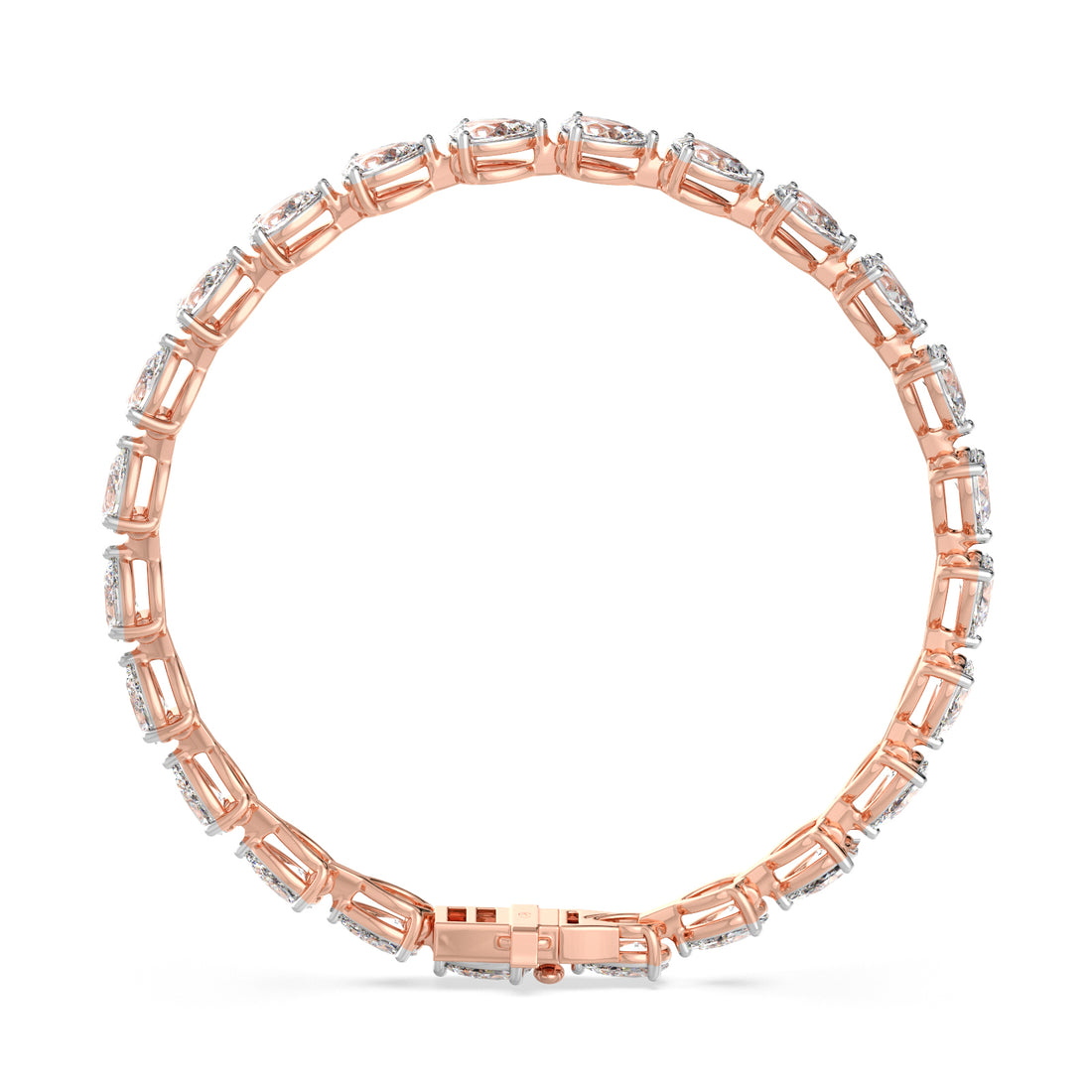 Pear-Cut Diamond Tennis Bracelet