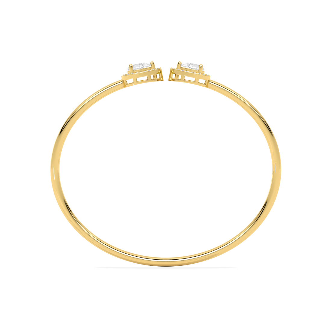 Pear Cut Diamond Cuff Bracelet