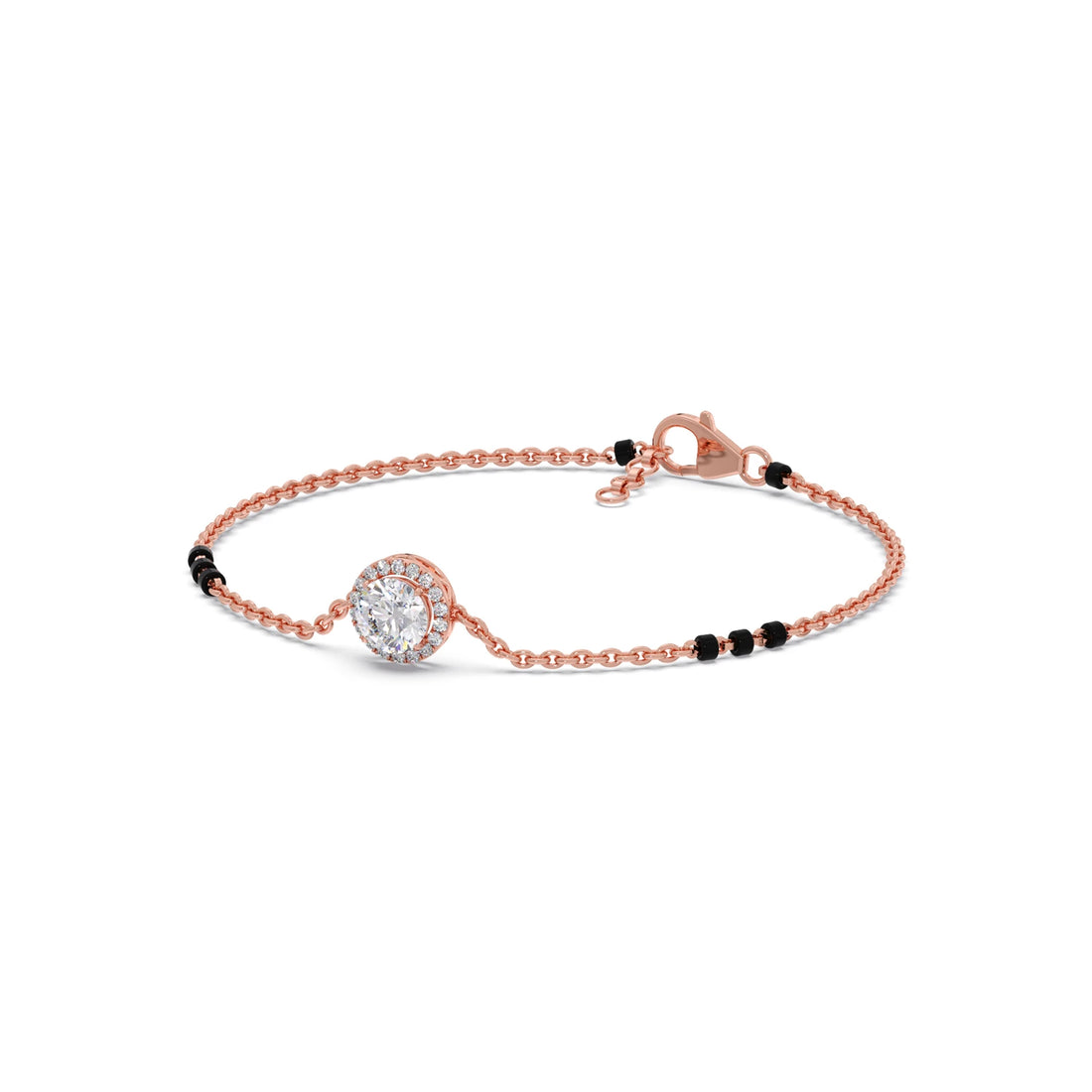 Solitaire Accent Diamond Mangalsutra Bracelet