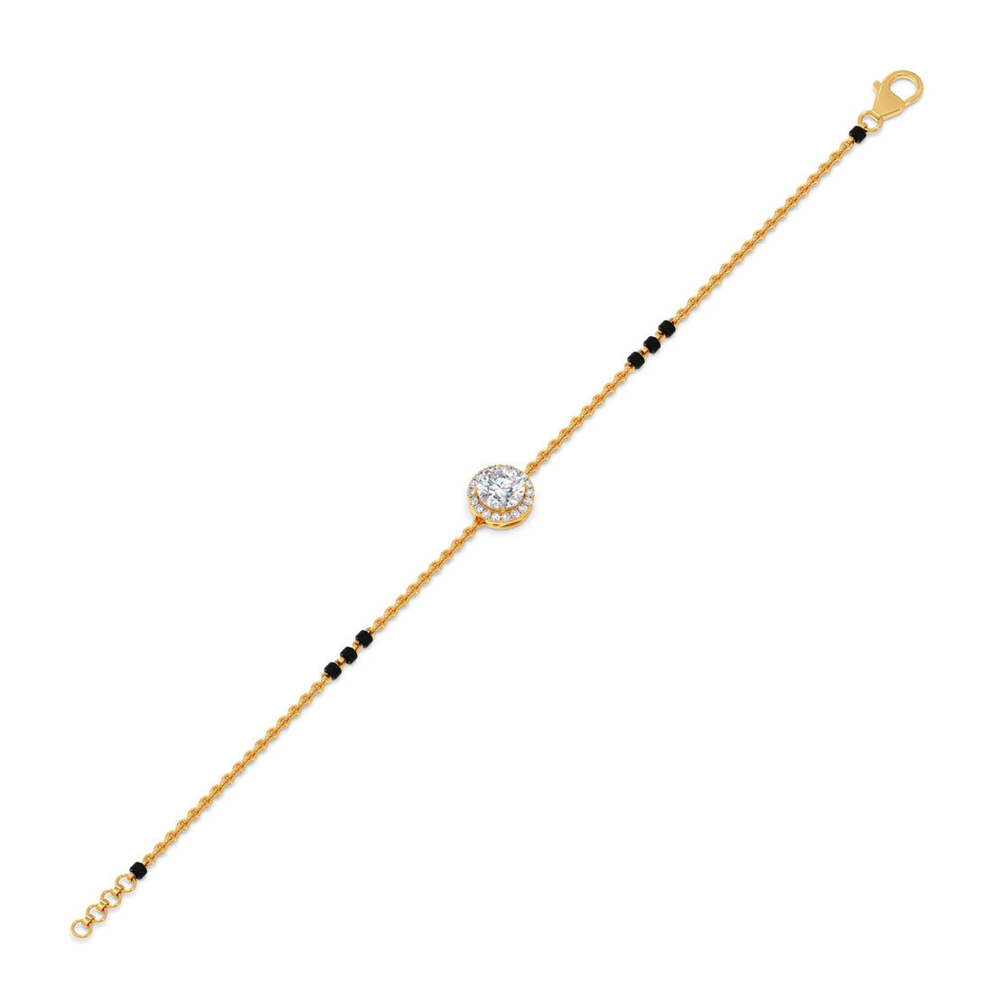 Solitaire Accent Diamond Mangalsutra Bracelet