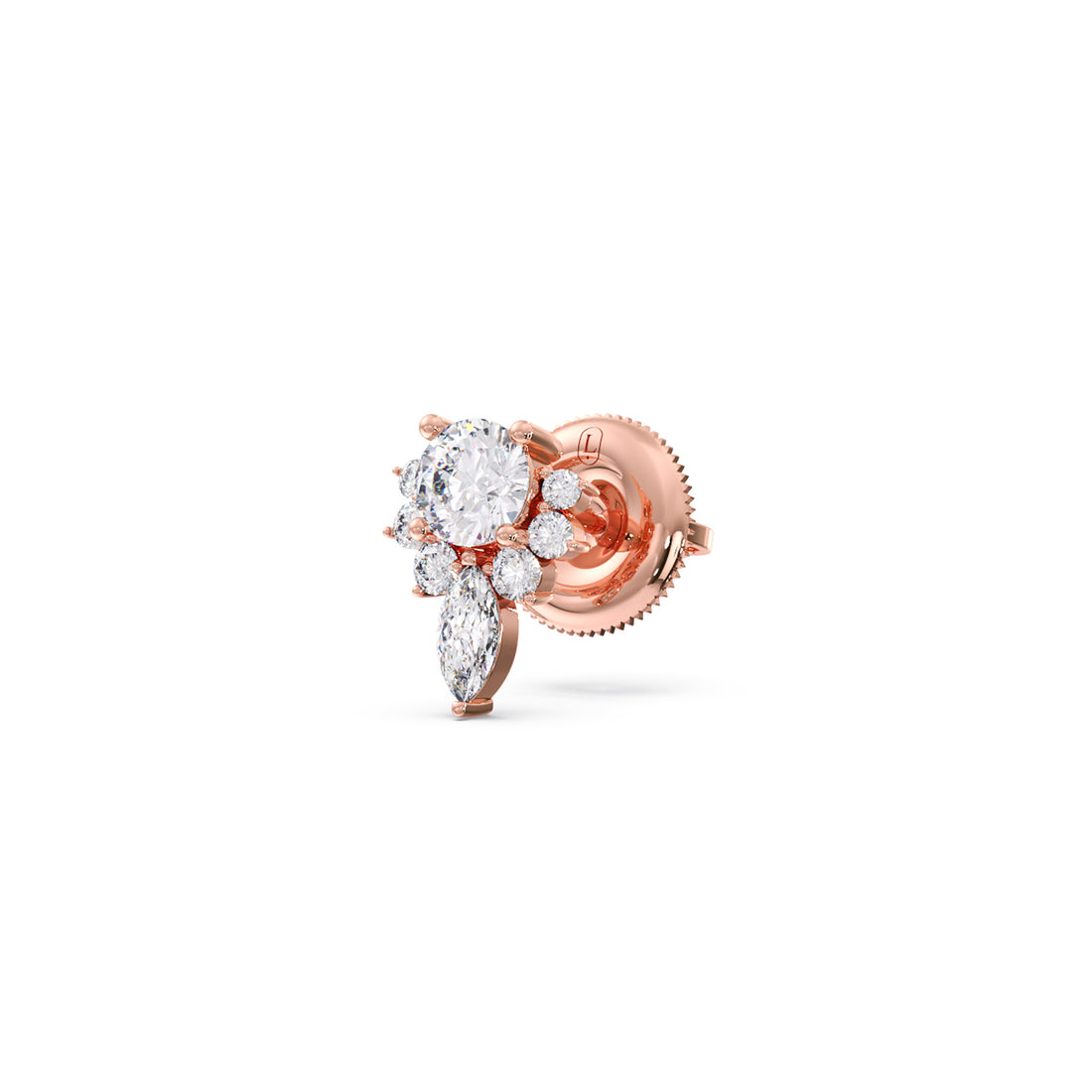 Floral Cluster Stud Earrings