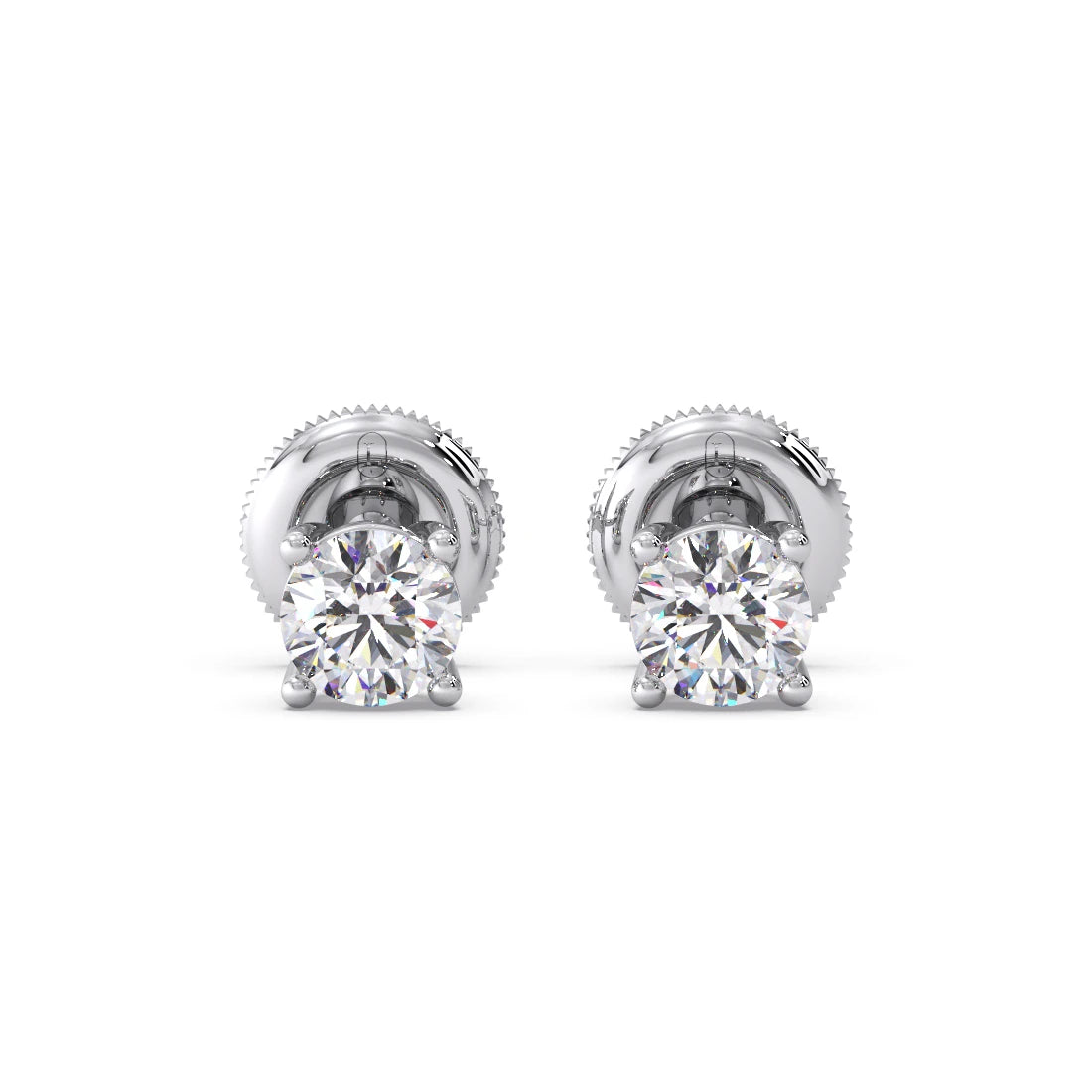 Snowflake Cluster Prong Stud Earrings