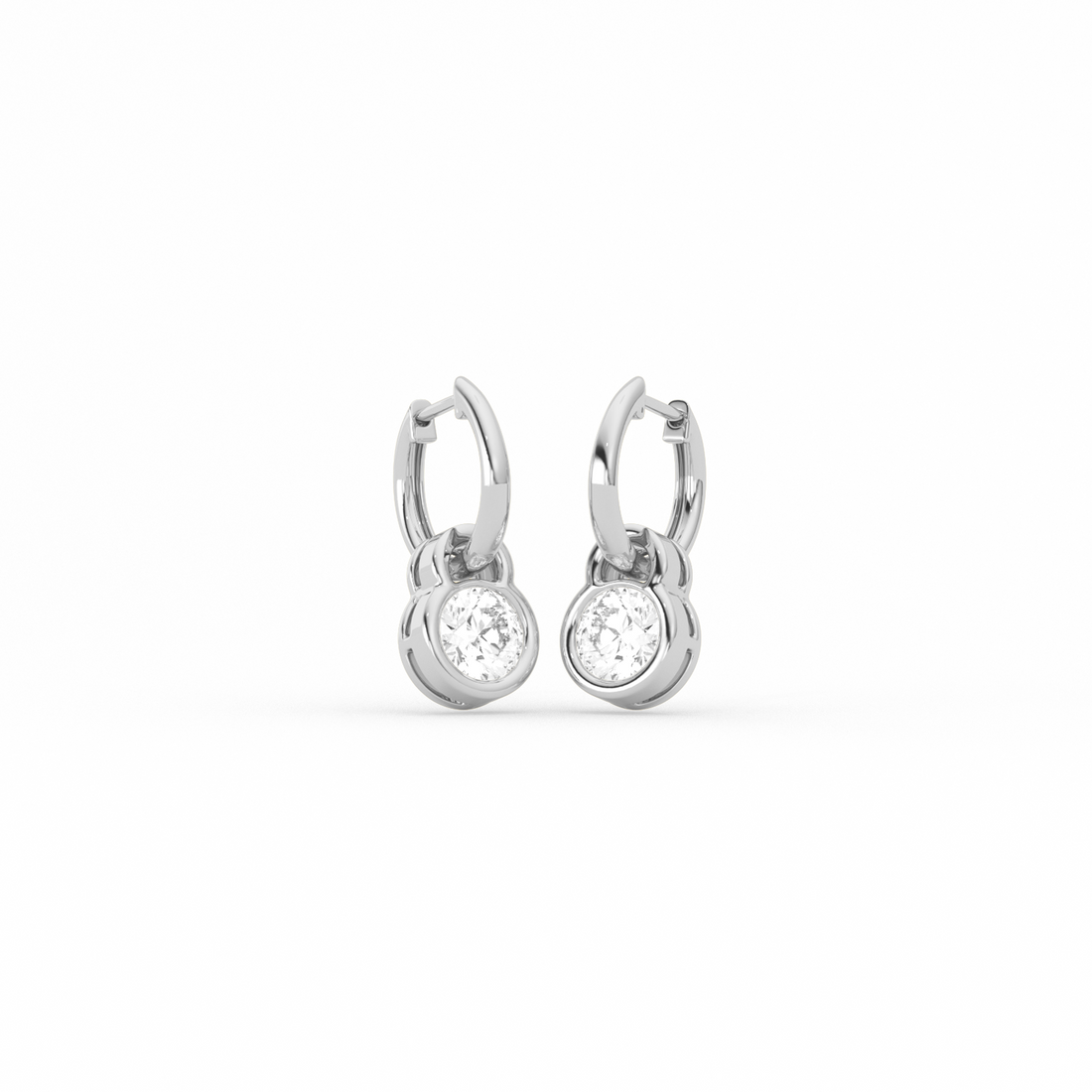 Sparkling Diamond Drop Earrings