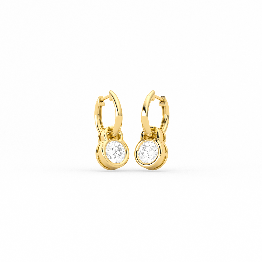 Sparkling Diamond Drop Earrings