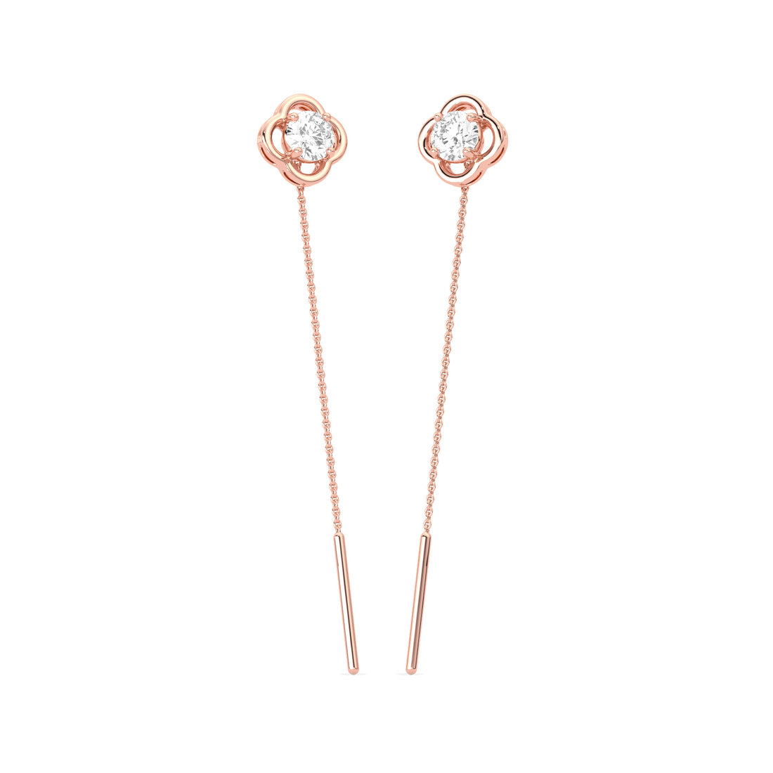 Sparkling Diamond Drop Earrings