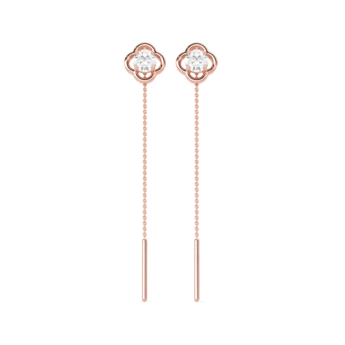 Sparkling Diamond Drop Earrings