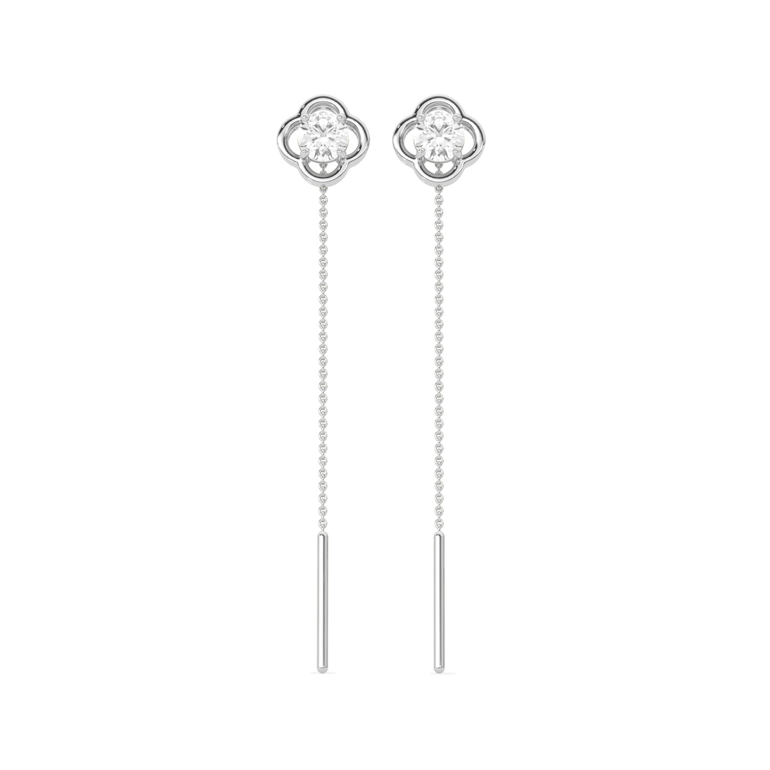 Sparkling Diamond Drop Earrings