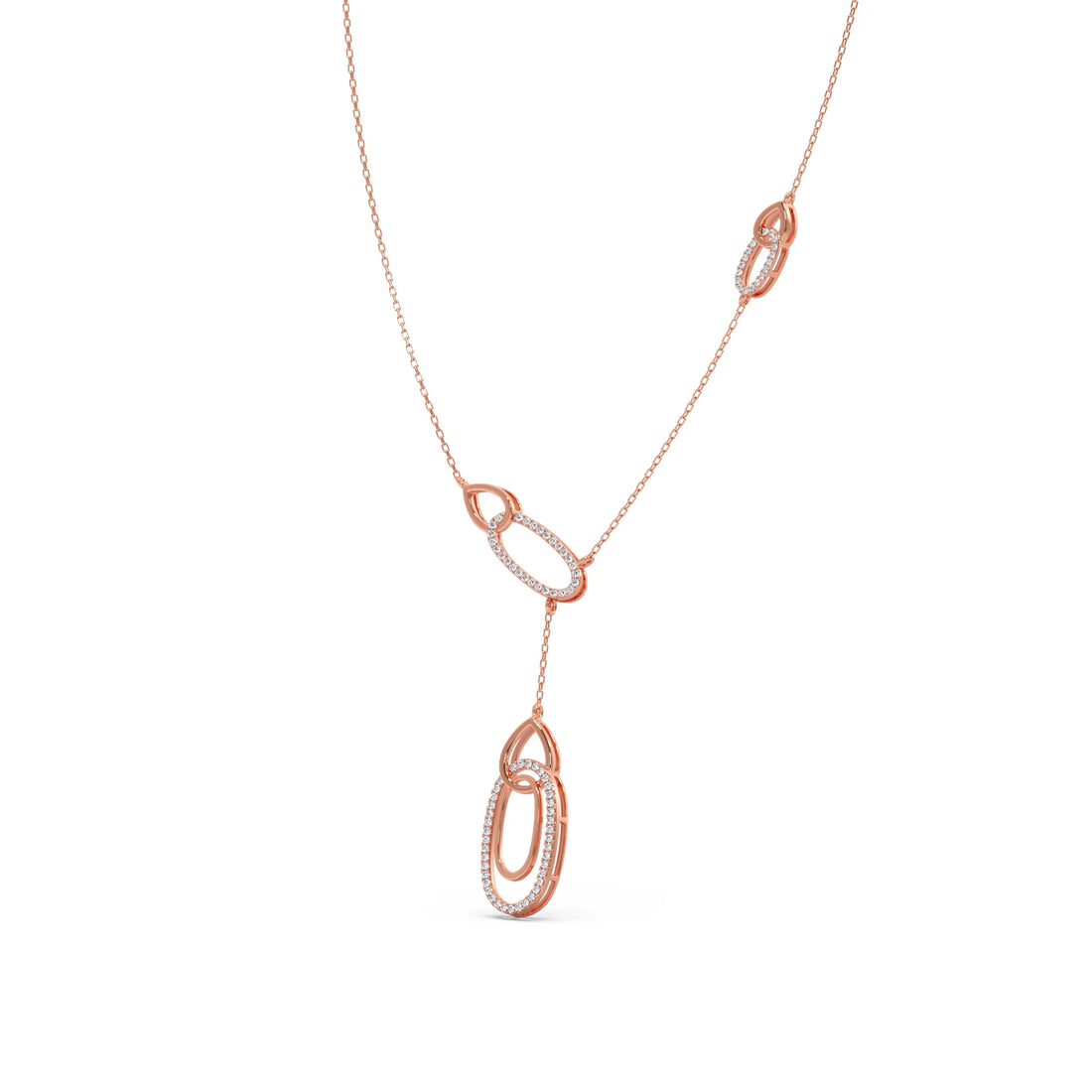 Lariat Necklace with Drop Pendant