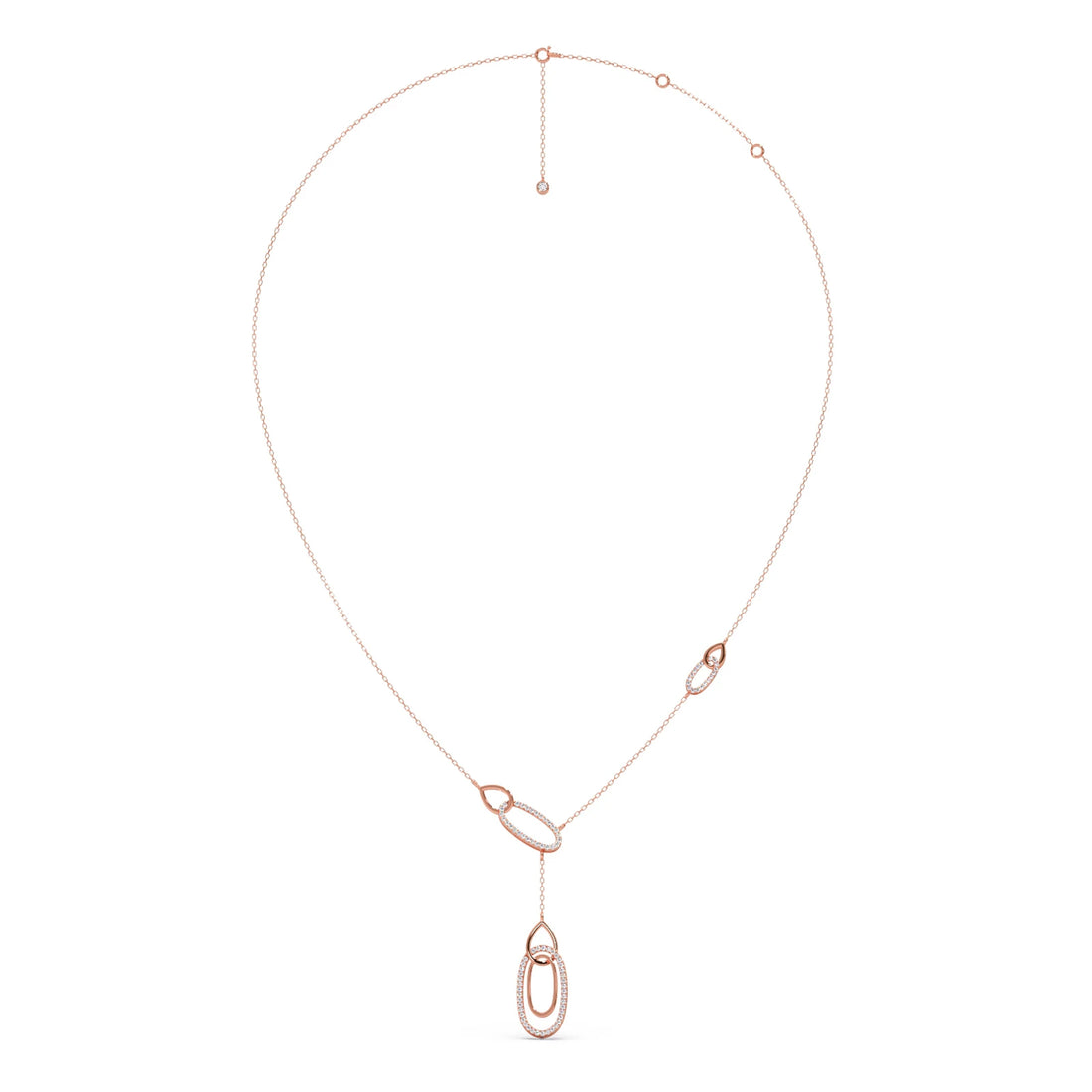 Lariat Necklace with Drop Pendant