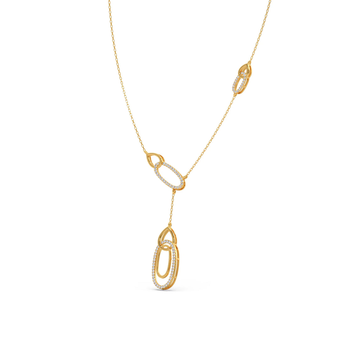 Lariat Necklace with Drop Pendant