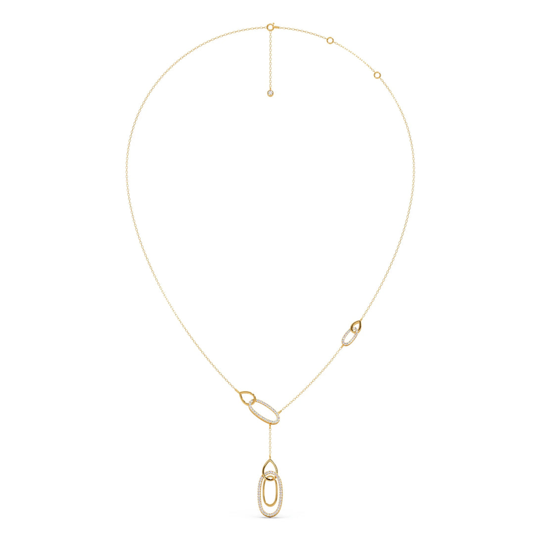 Lariat Necklace with Drop Pendant