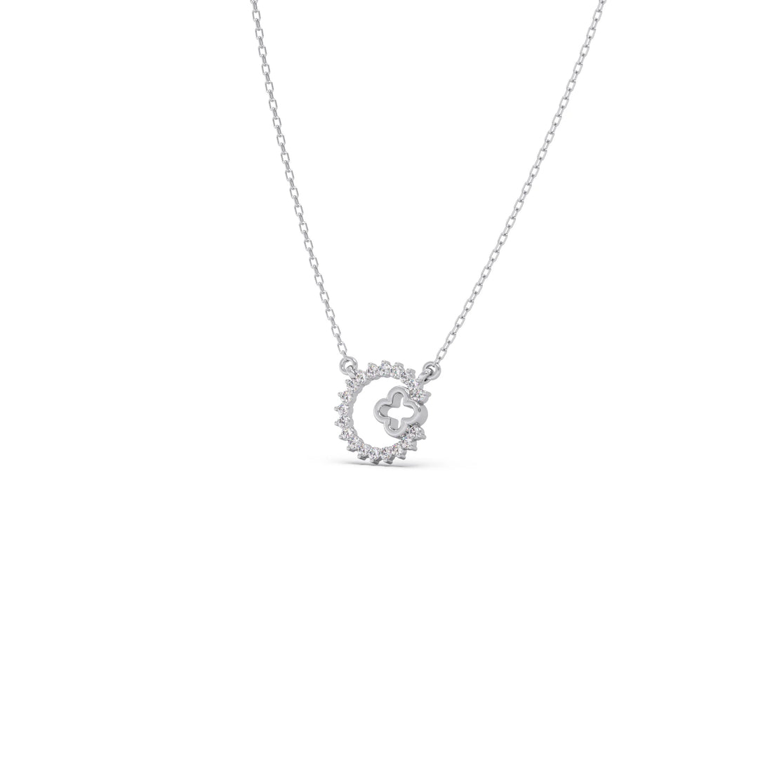 Celestial Clover Diamond Necklace