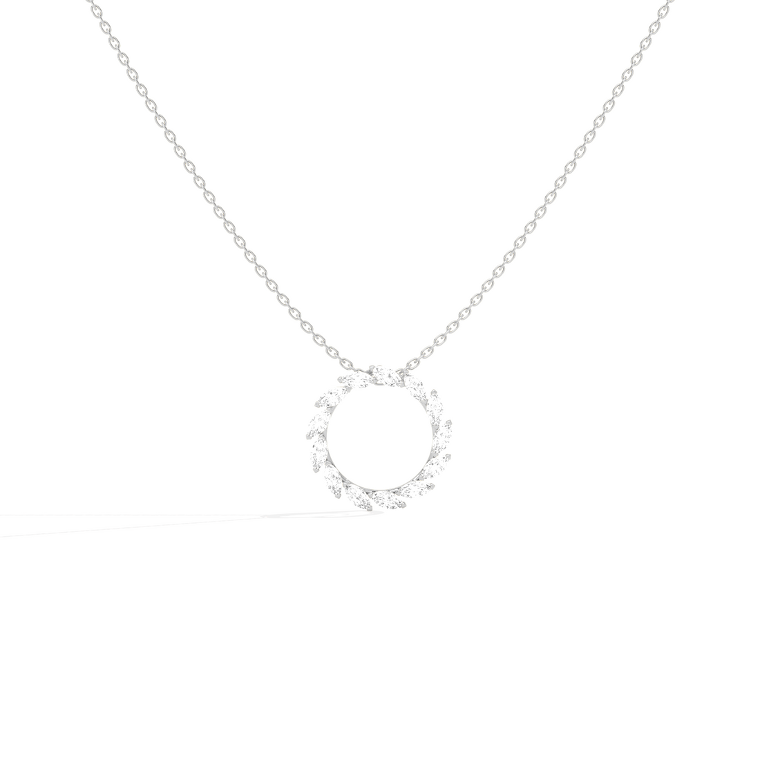 Elegant Marquise Circle Pendant