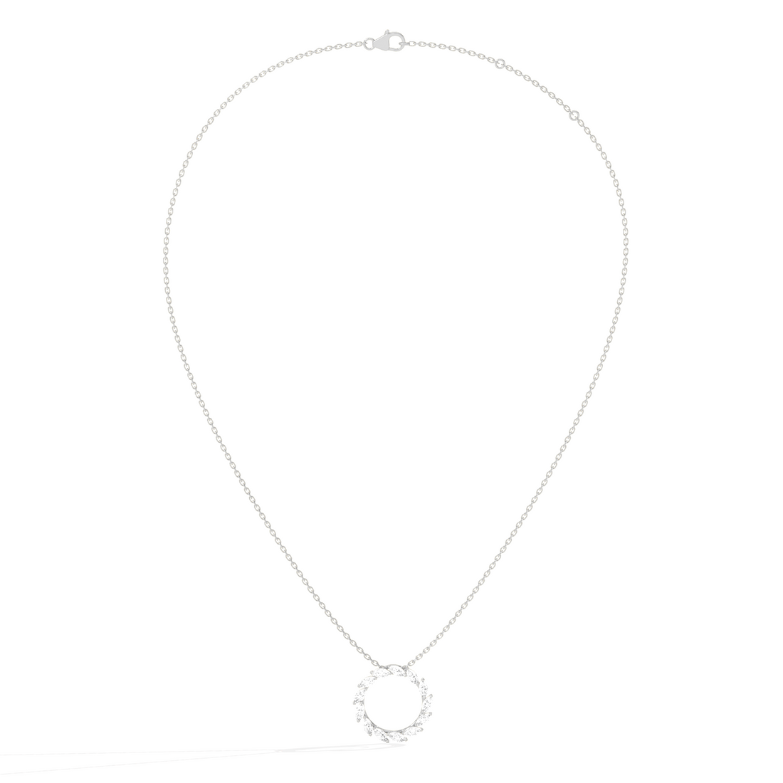 Elegant Marquise Circle Pendant