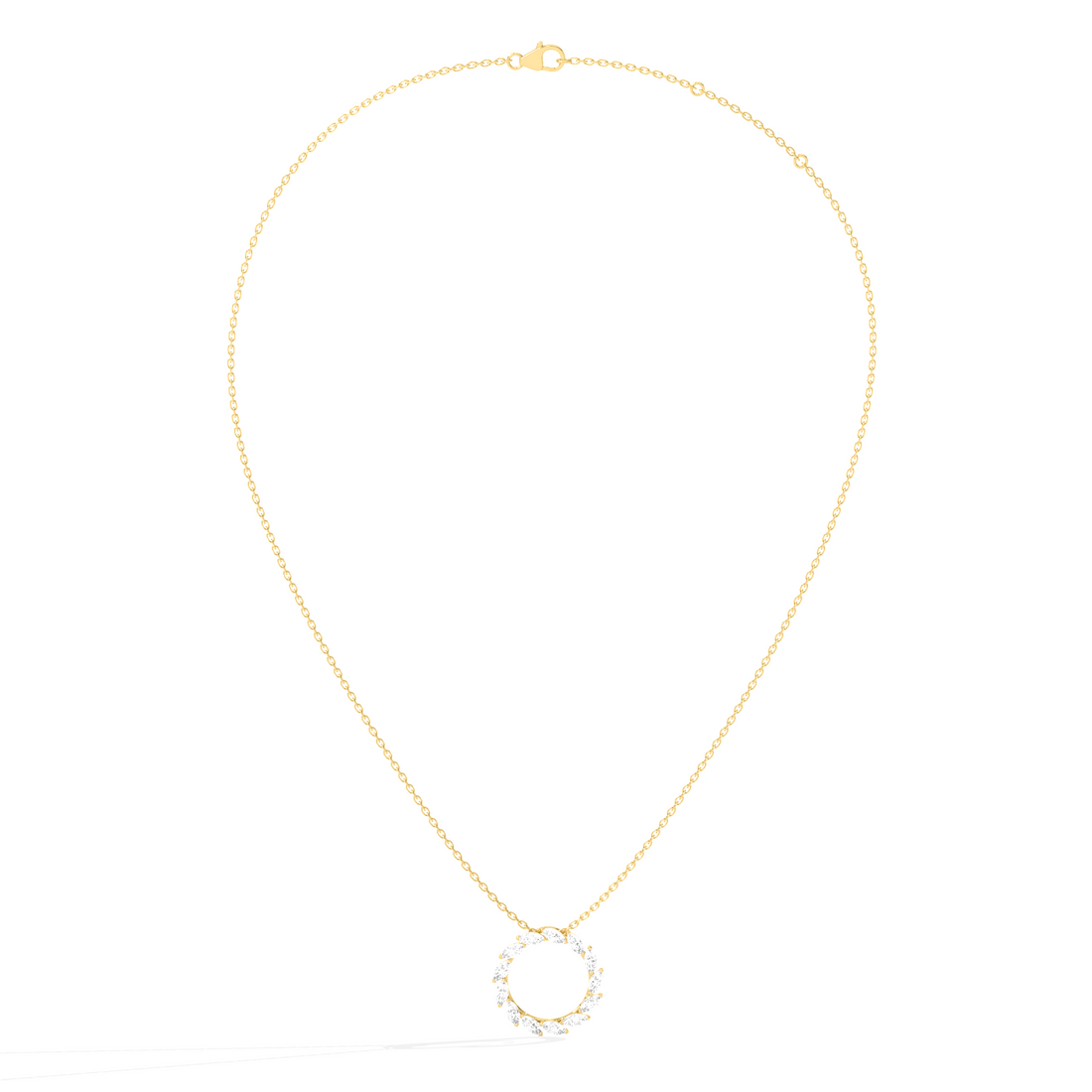 Elegant Marquise Circle Pendant