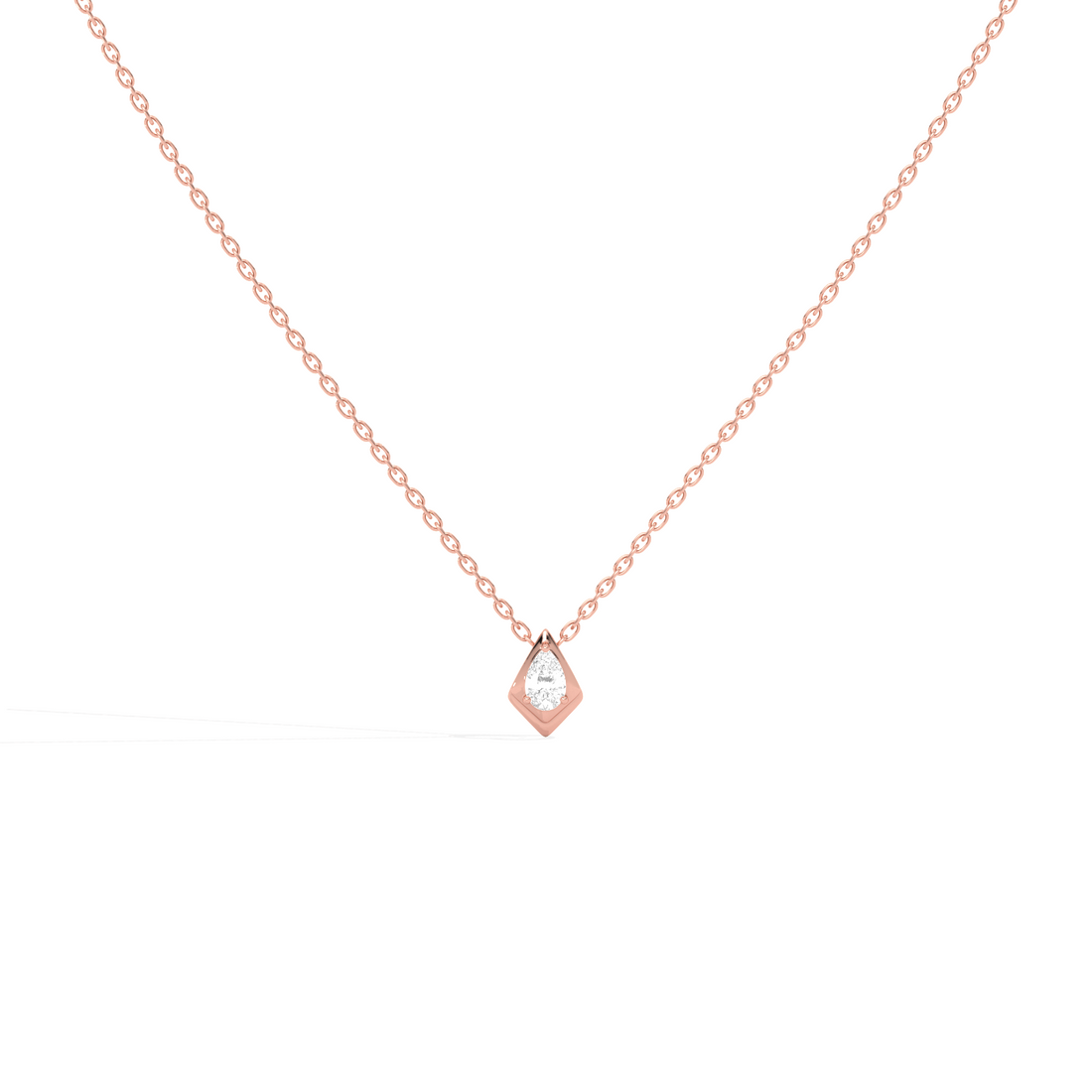 Luminous Pear Classic Solitaire Pendant
