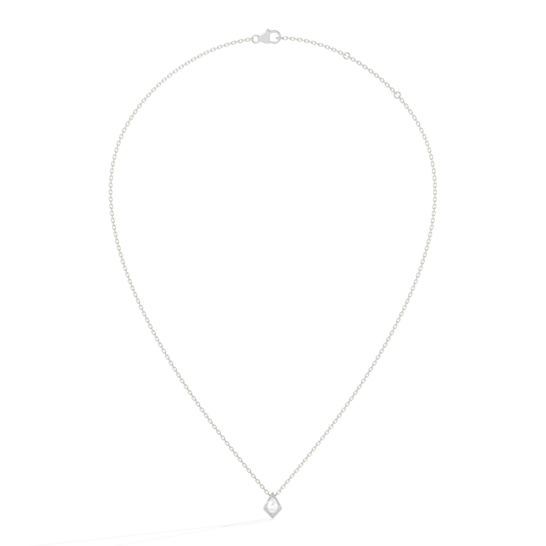 Luminous Pear Classic Solitaire Pendant