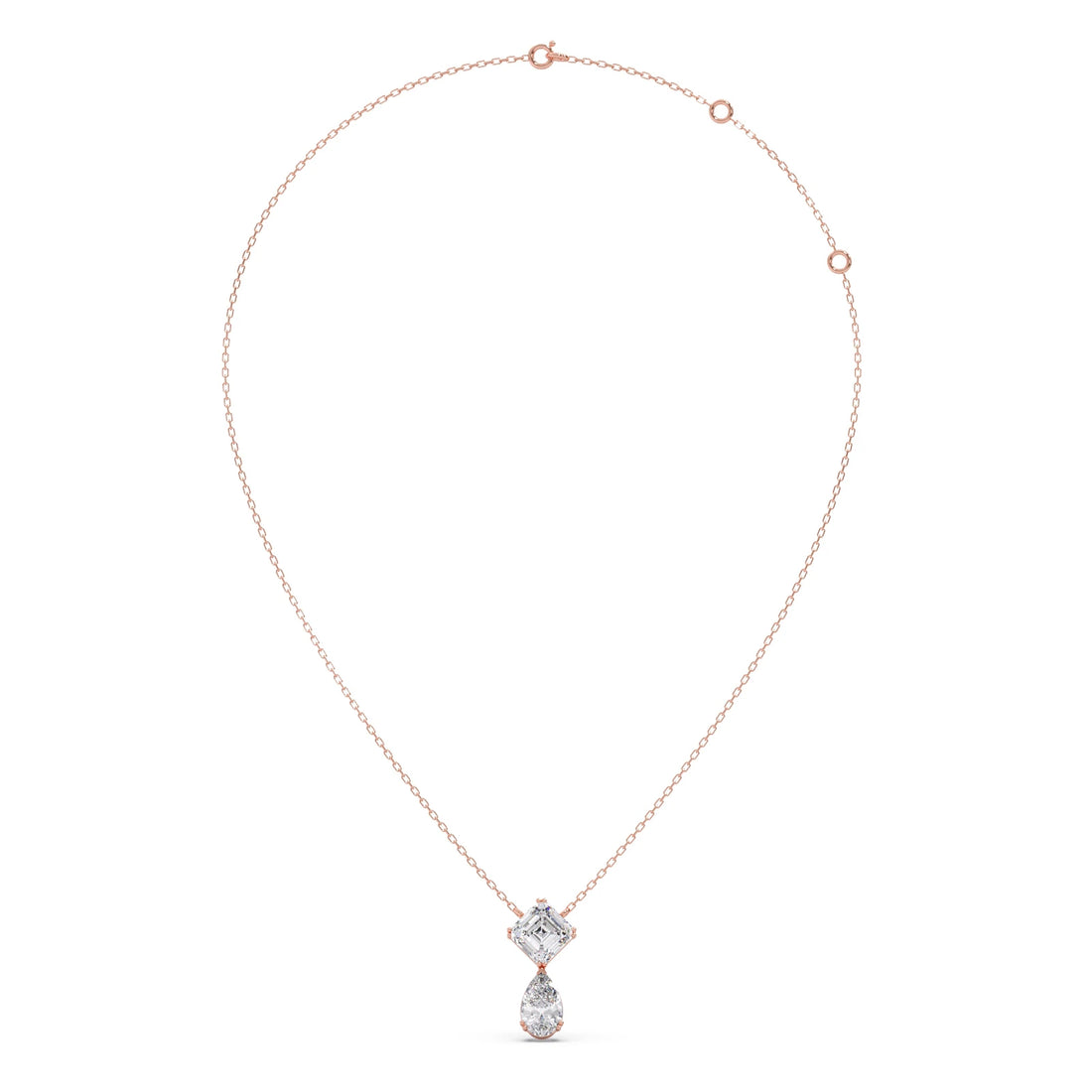 Cushion & Pear-Cut Diamond Necklace