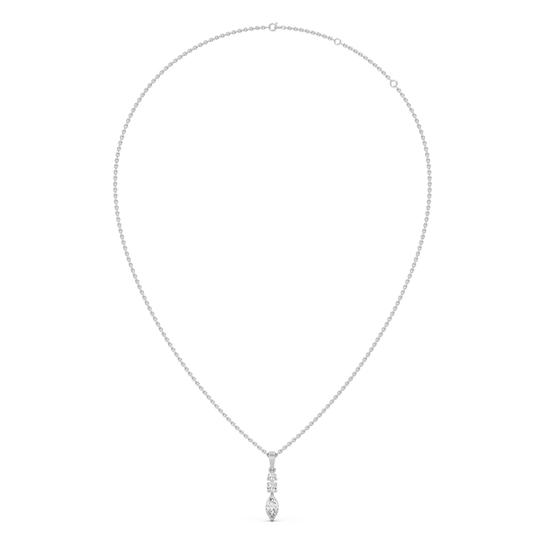 Marquise & Round Trio Pendant