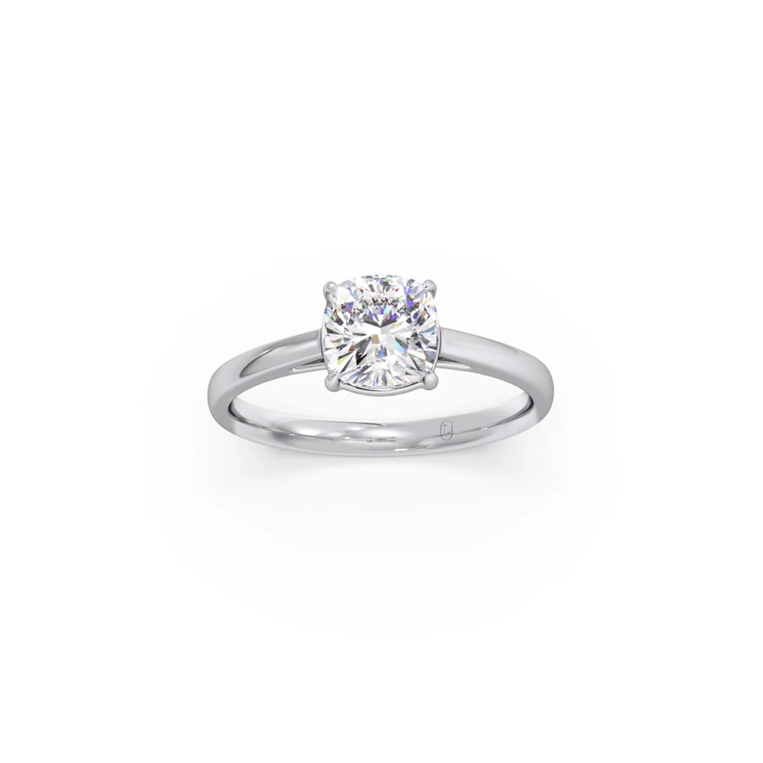 Solitair Cushion Shape Diamond Engagement Ring - 1.00 Cts
