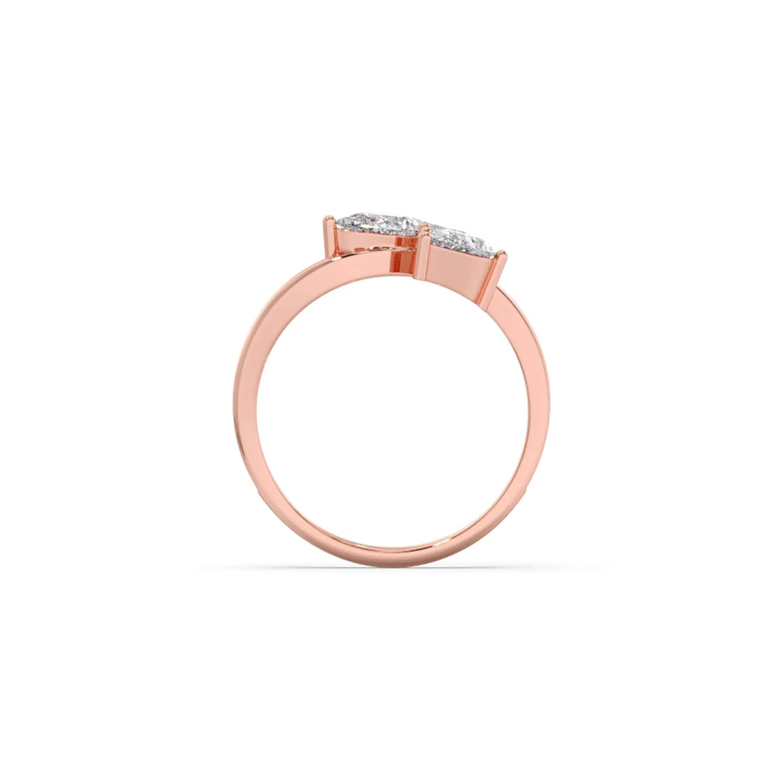 Pear Diamond Trilogy Engagement Ring