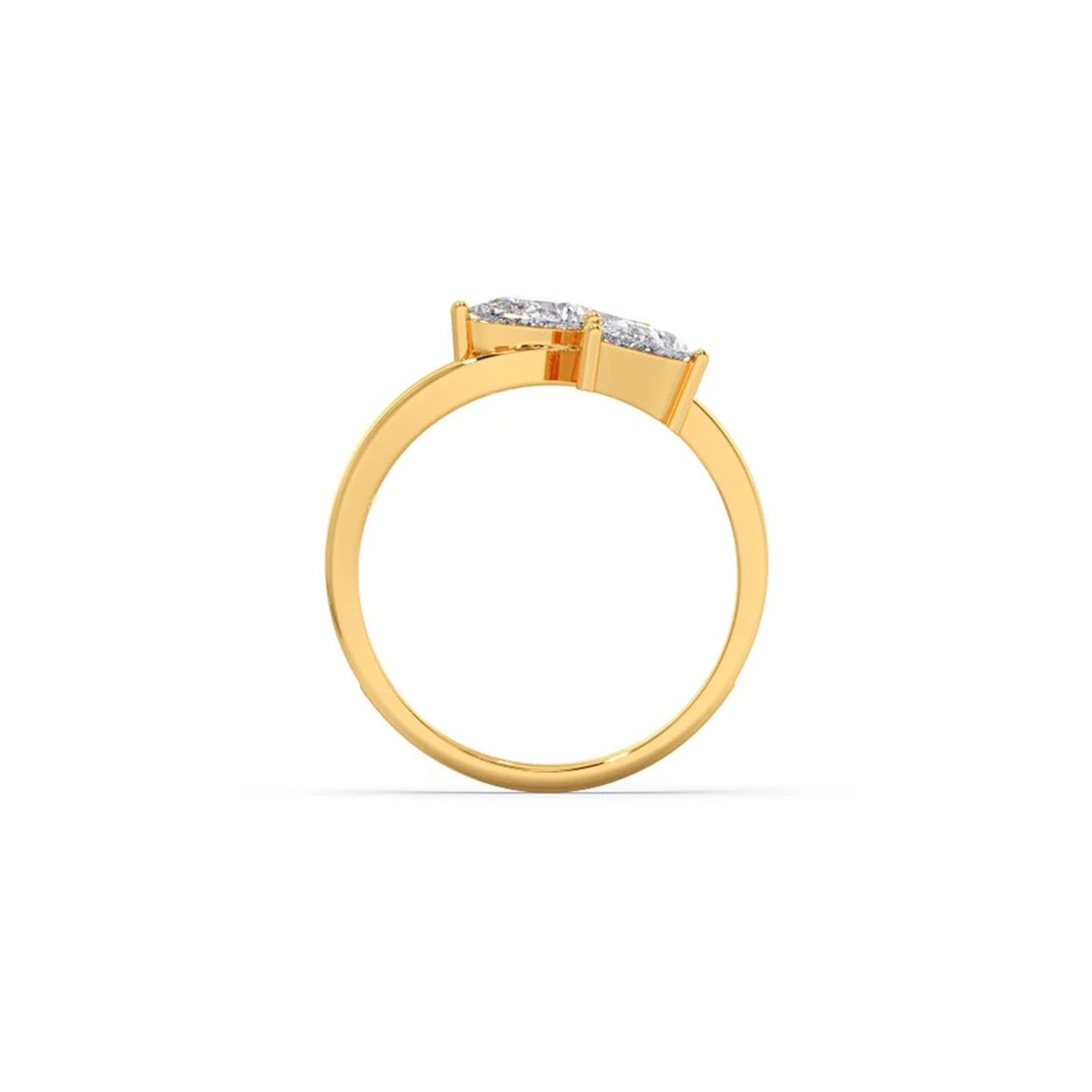Pear Diamond Trilogy Engagement Ring