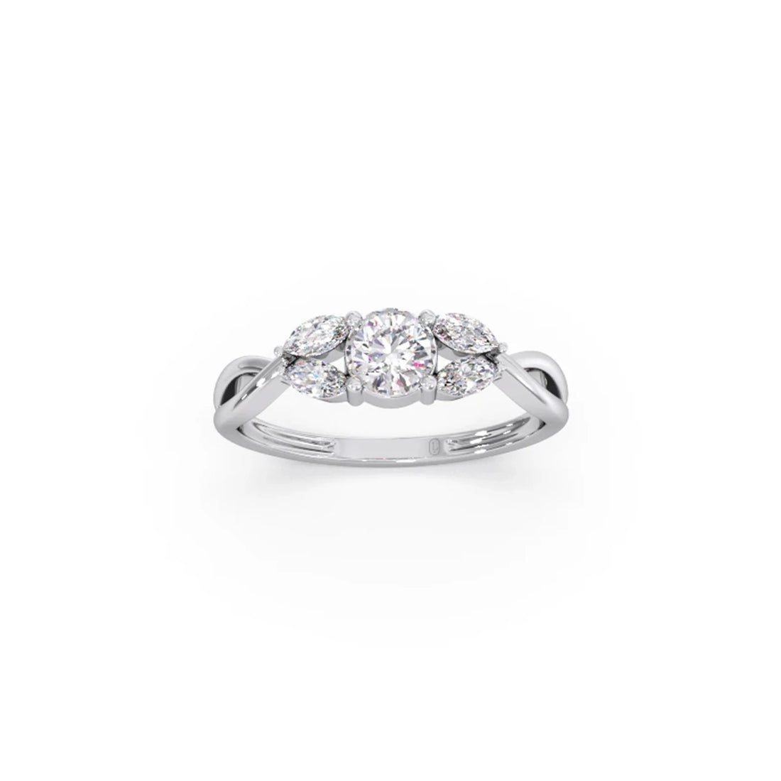 Twisted Vine Diamond Ring