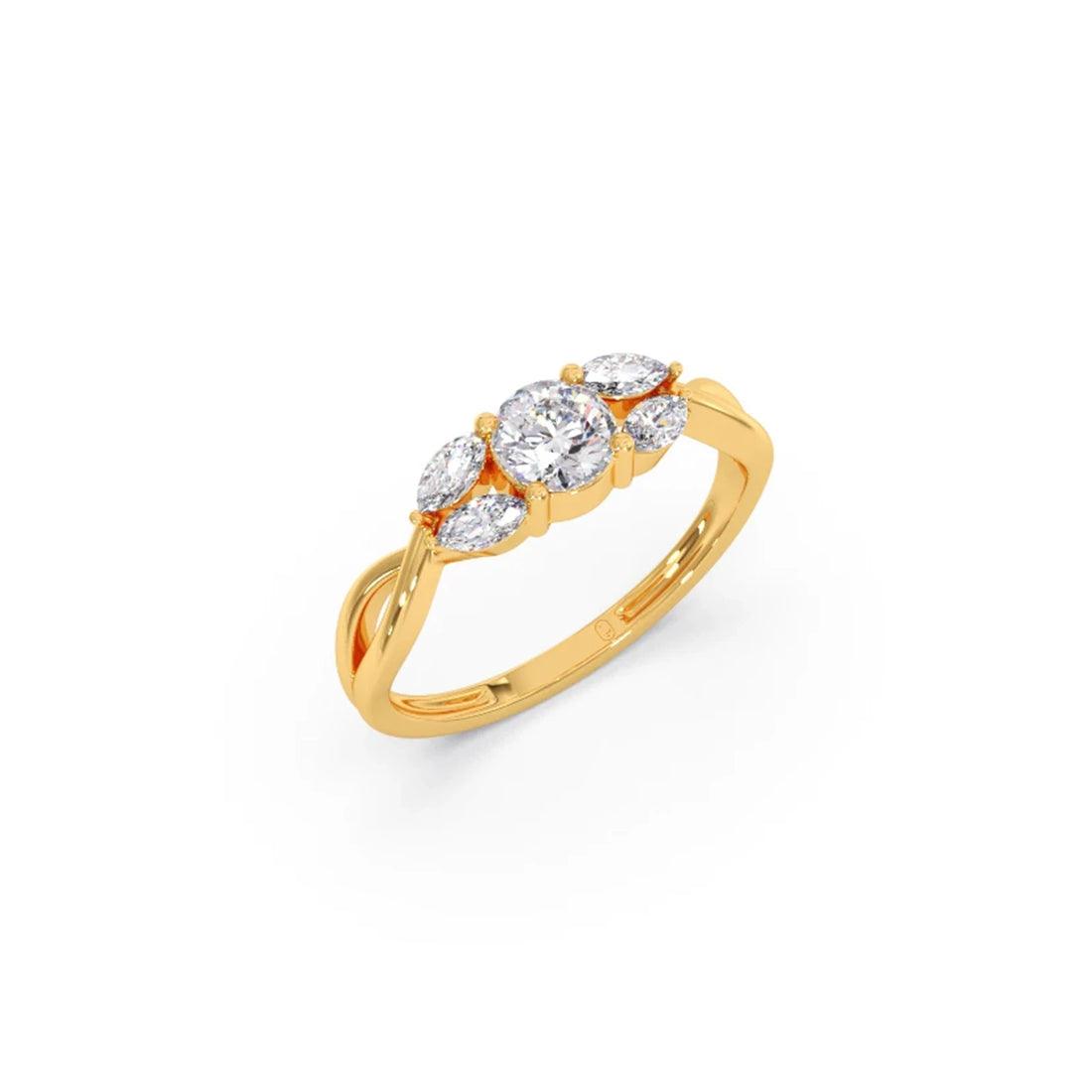 Twisted Vine Diamond Ring