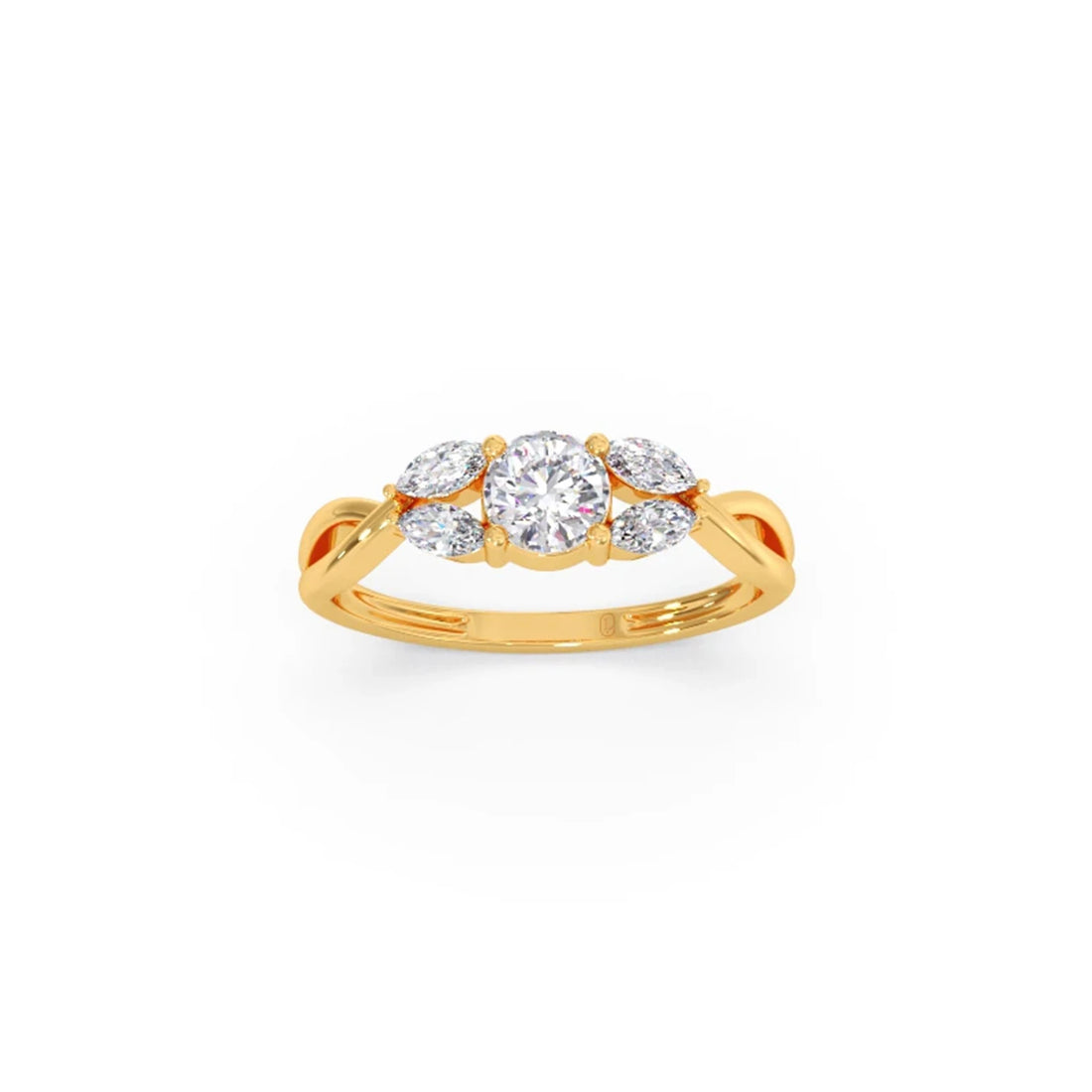 Twisted Vine Diamond Ring