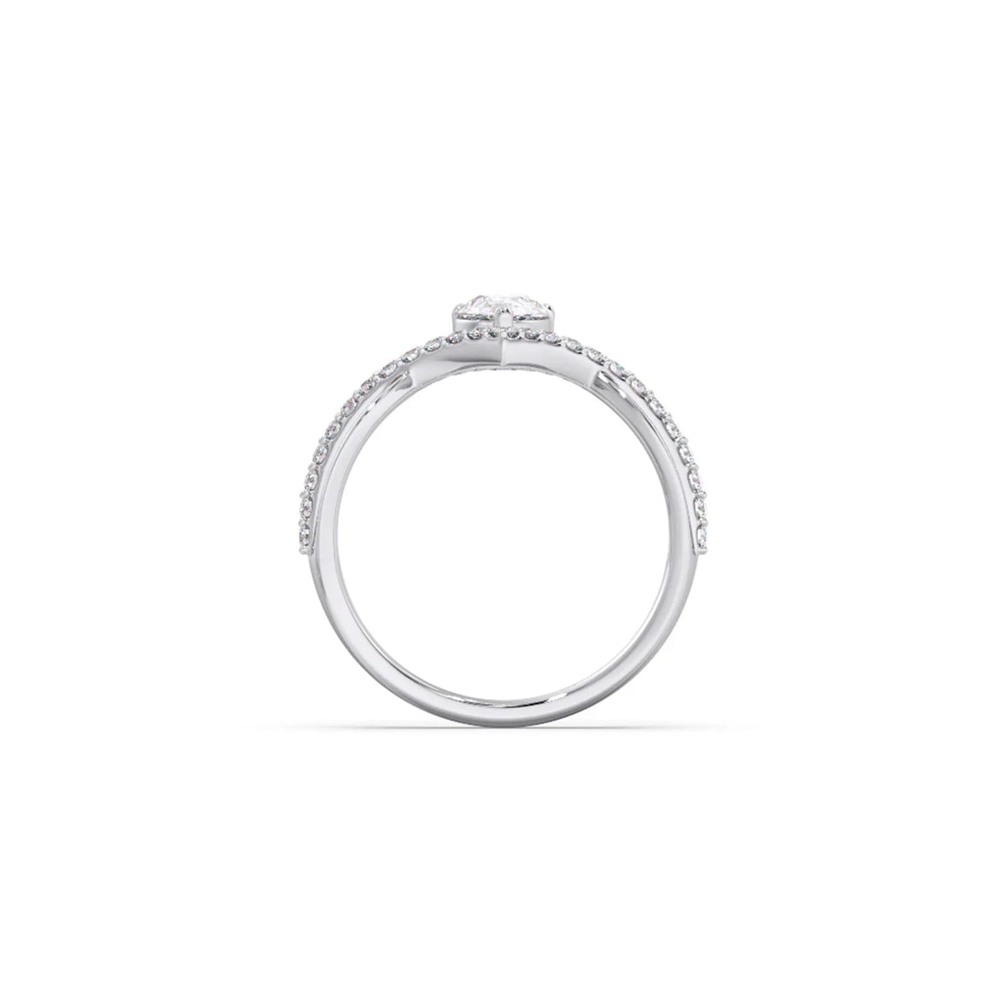 Whimsical Pear Diamond Ring