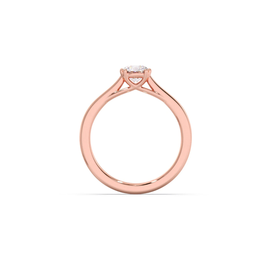 Four Prong Round Solitaire Ring 6.50mm