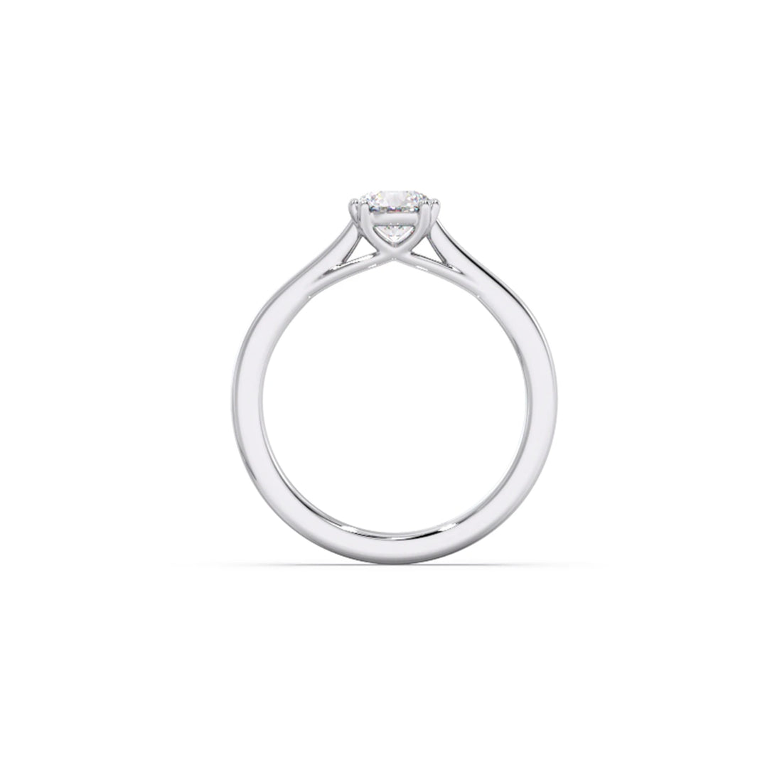 Four Prong Round Solitaire Ring 6.50mm