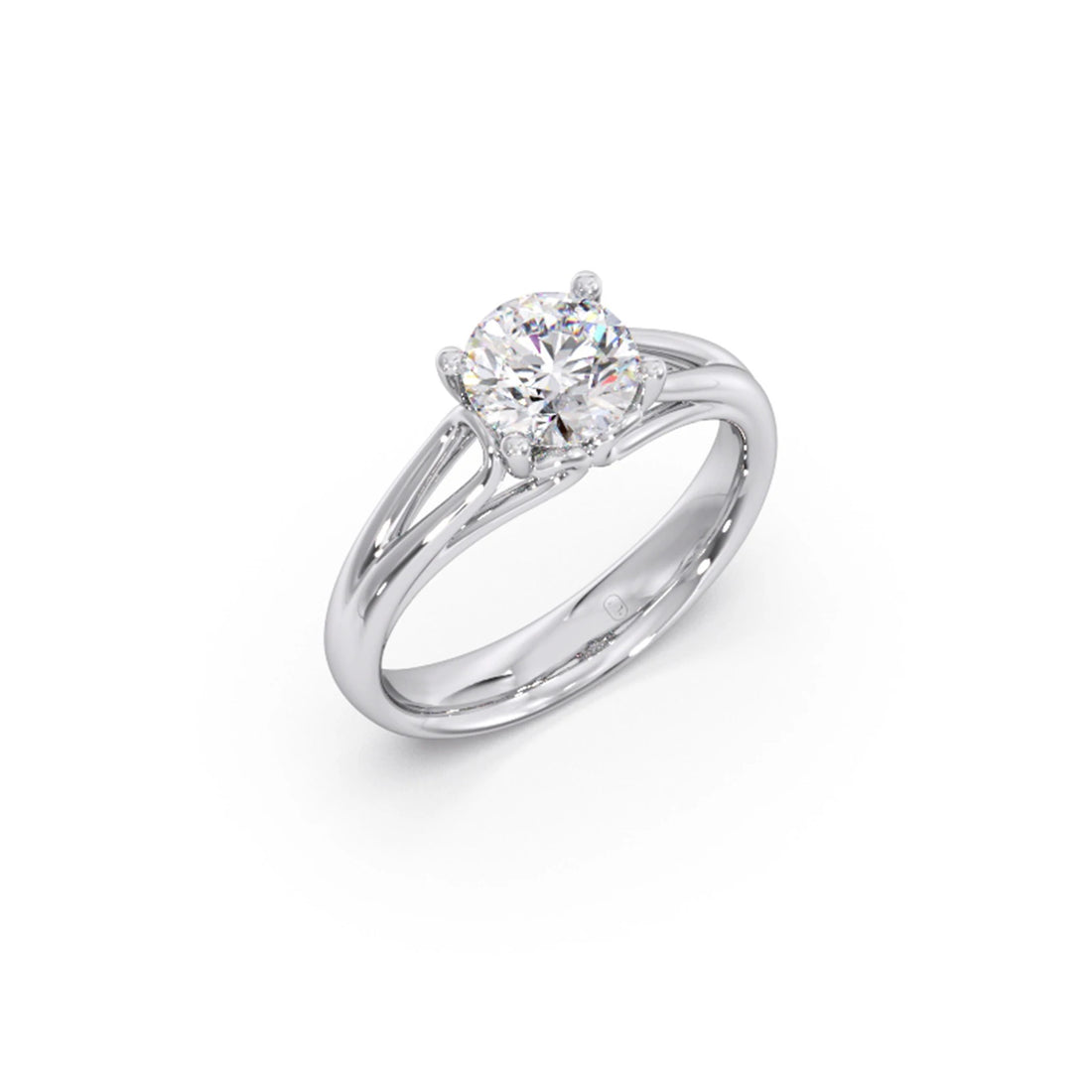Four Prong Round Solitaire Ring 7.50mm
