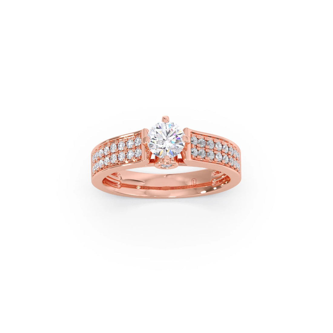 Round Diamond Accent Ring