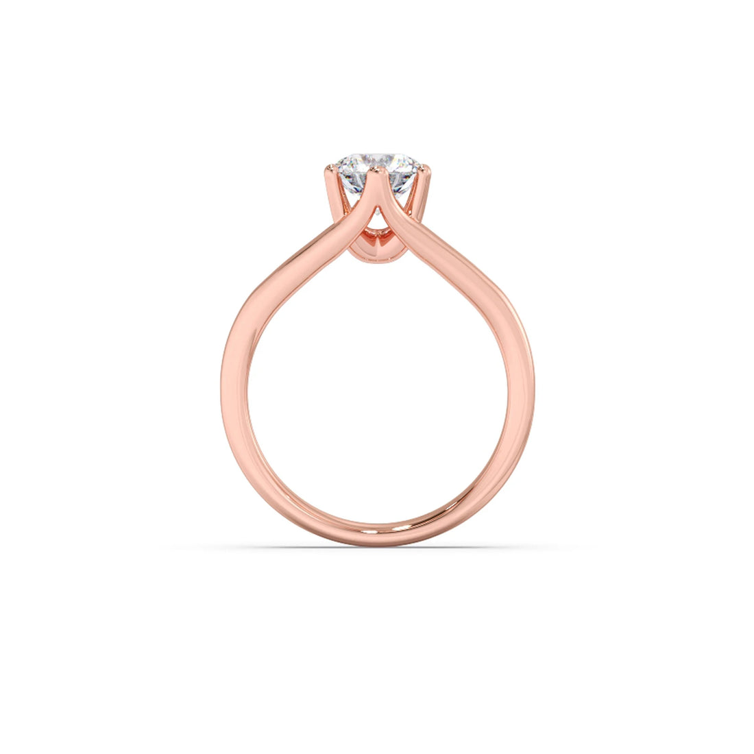 Split Shank Diamond Solitaire Ring