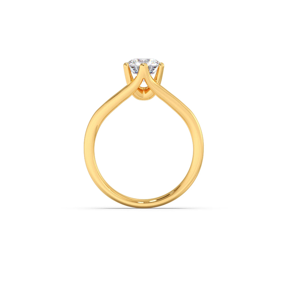 Split Shank Diamond Solitaire Ring
