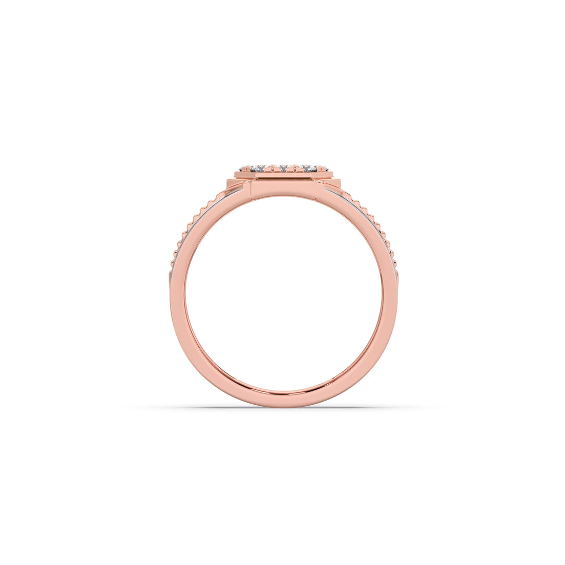 Men’s Hexagonal Cluster Diamond Ring