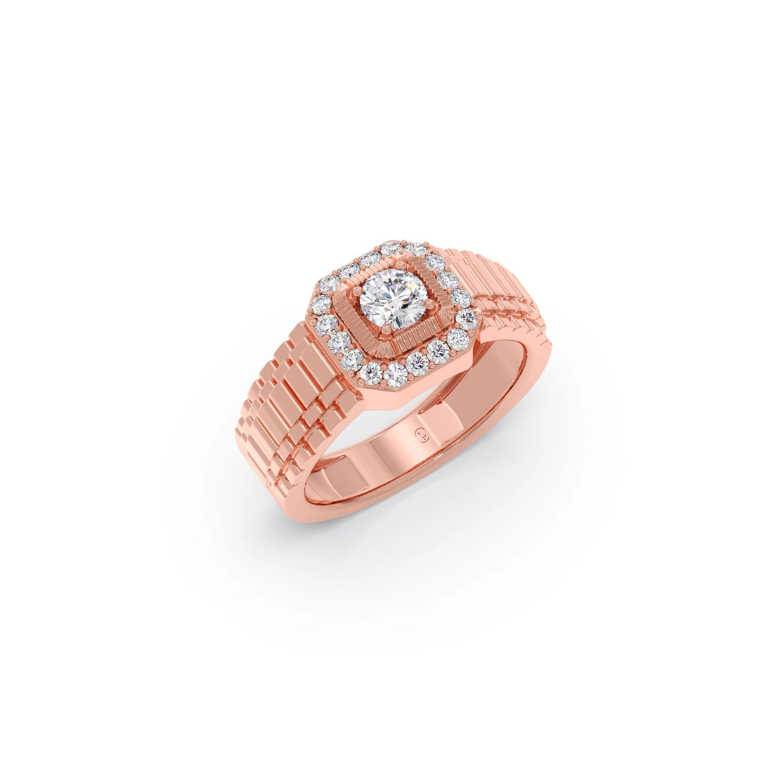 Men’s Square Cluster Diamond Ring
