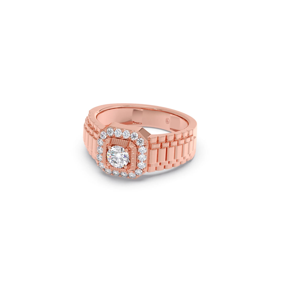 Men’s Square Cluster Diamond Ring