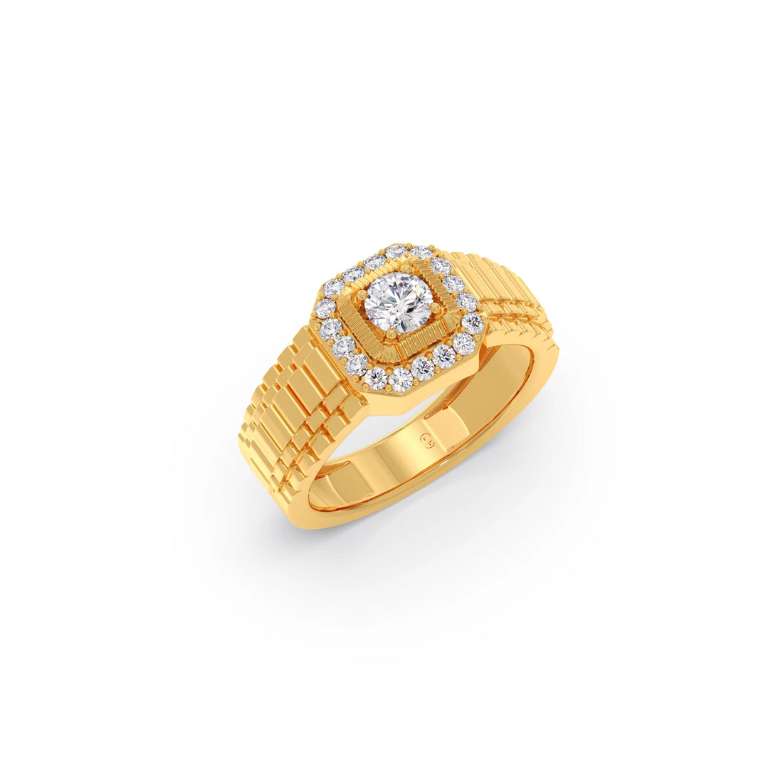 Men’s Square Cluster Diamond Ring