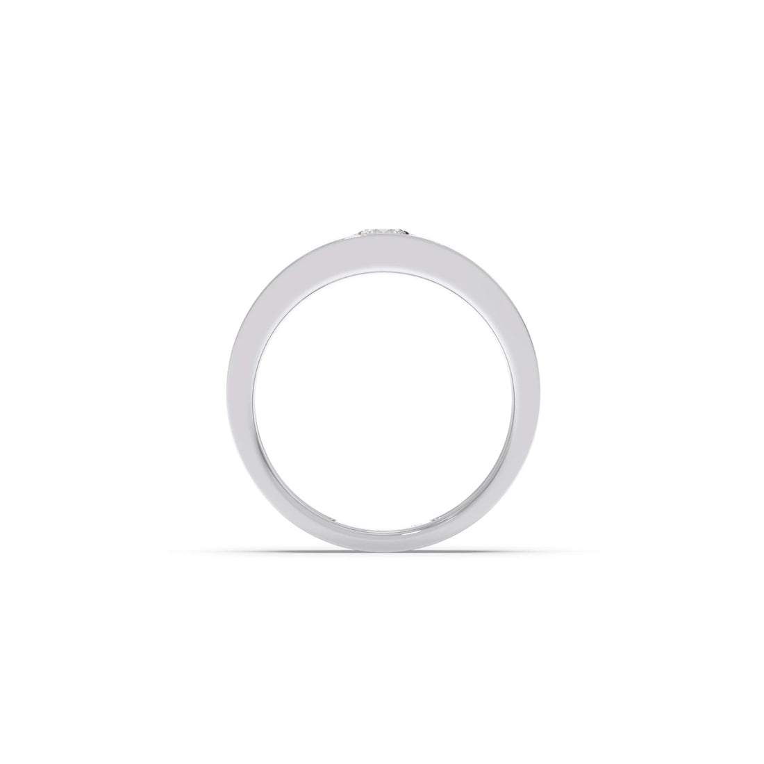 Men’s Sleek Solitaire Lab-Grown Diamond Band