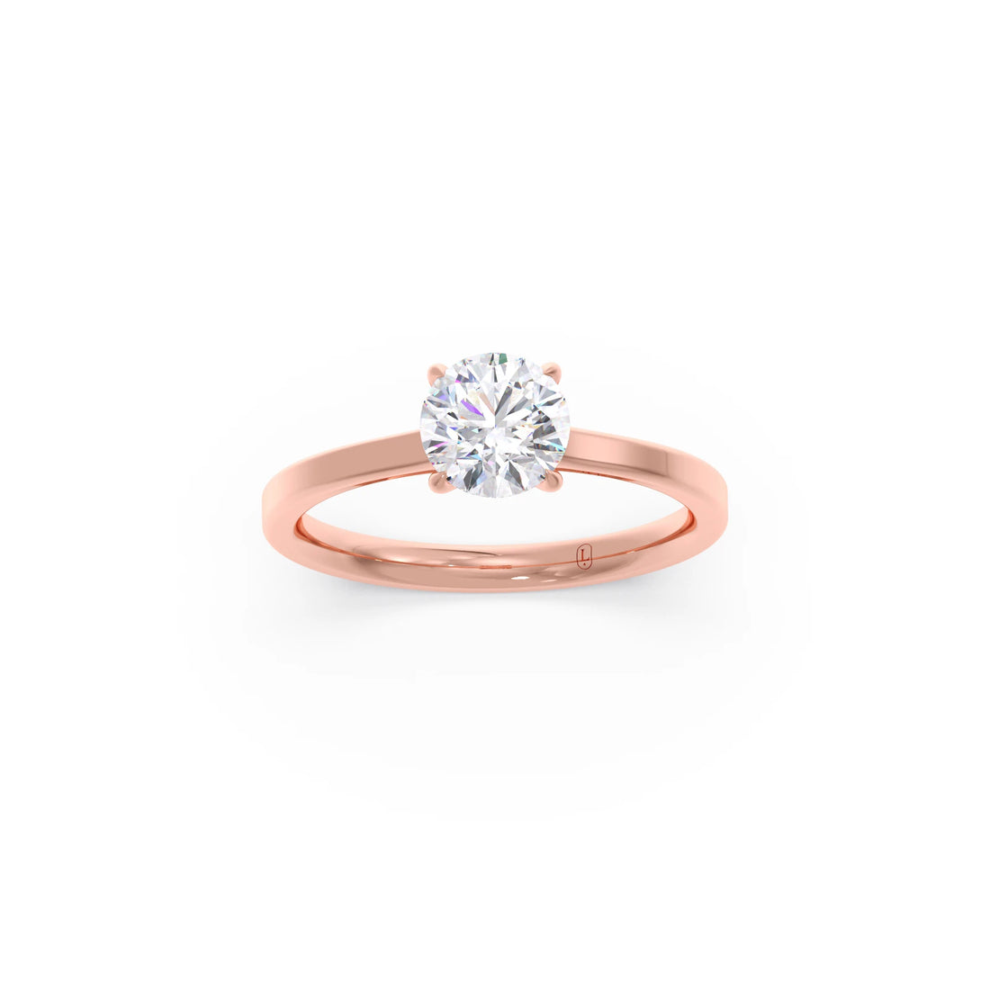 Round Solitaire Engagement Ring – 6.50 MM