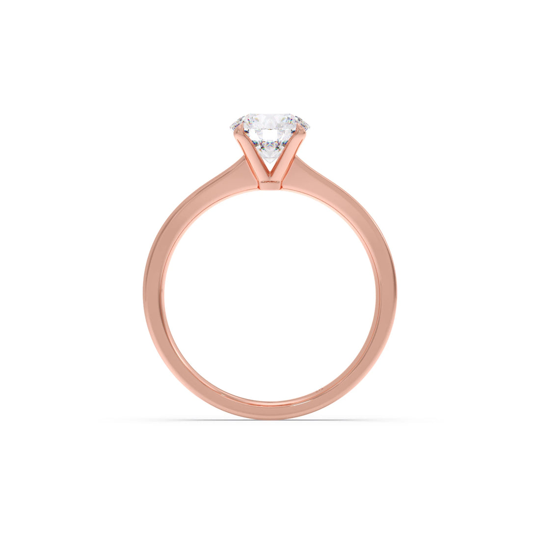 Round Solitaire Engagement Ring – 6.50 MM
