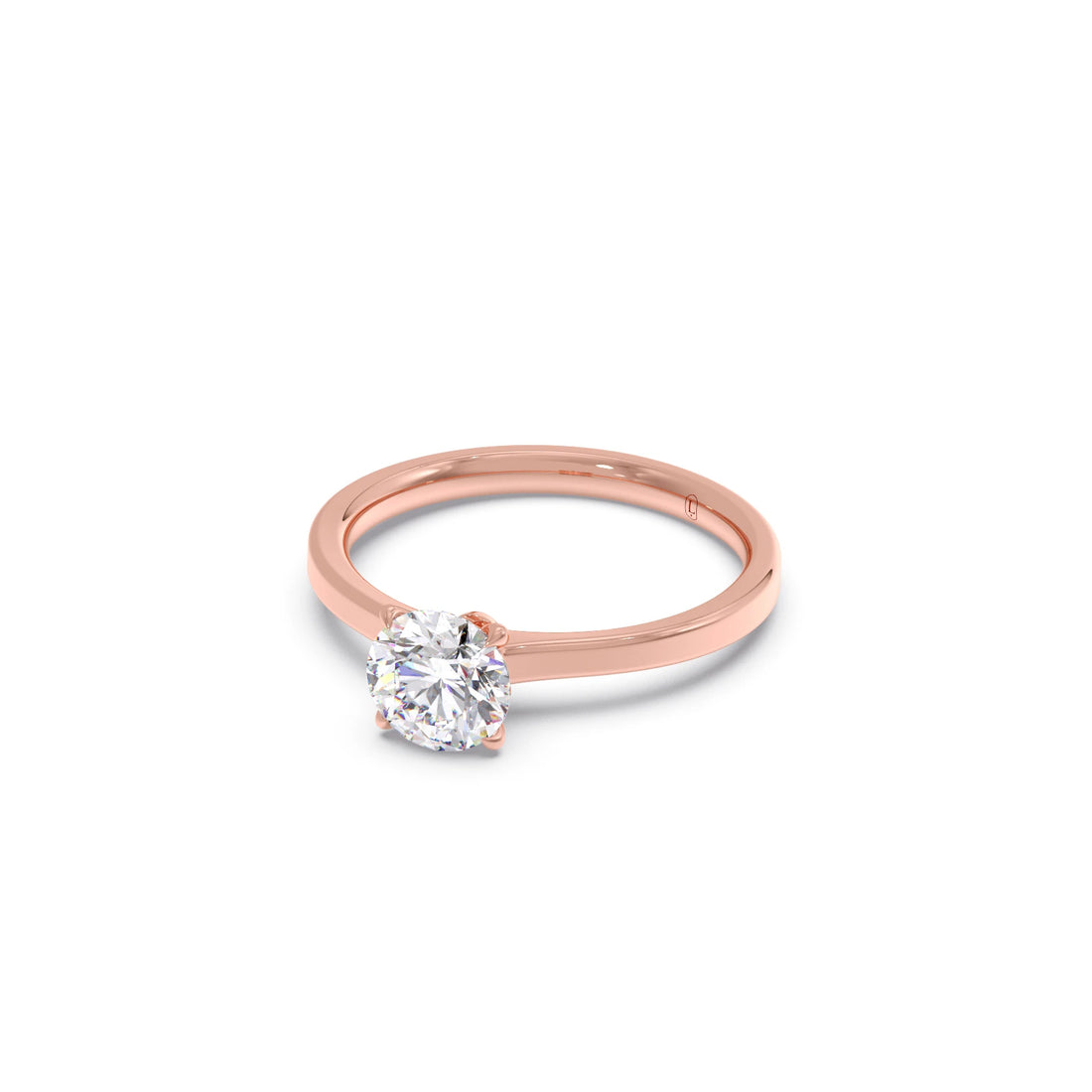 Round Solitaire Engagement Ring – 6.50 MM