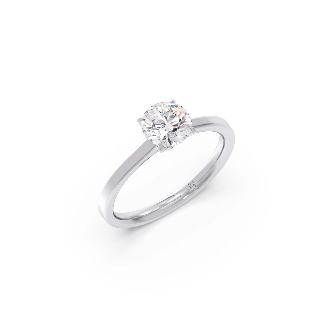 Round Solitaire Engagement Ring – 6.50 MM