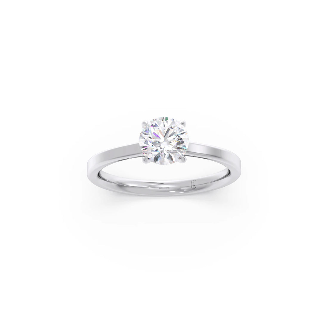 Round Solitaire Engagement Ring – 6.50 MM