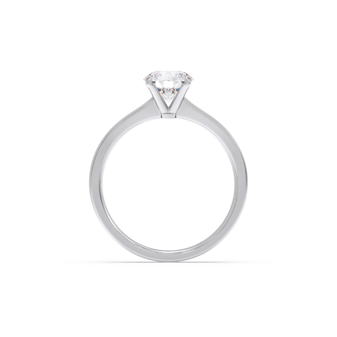 Round Solitaire Engagement Ring – 6.50 MM