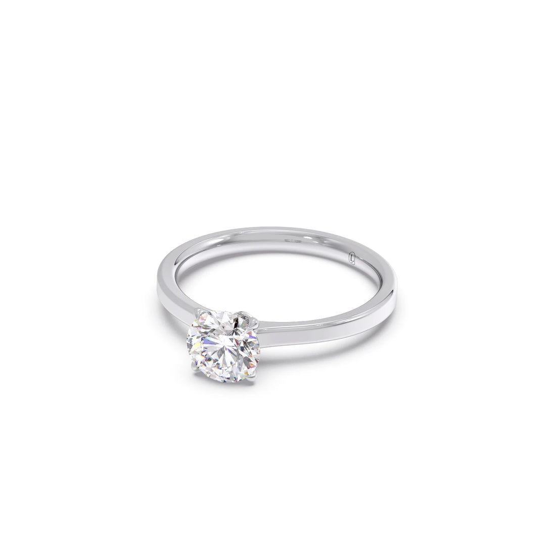 Round Solitaire Engagement Ring – 6.50 MM