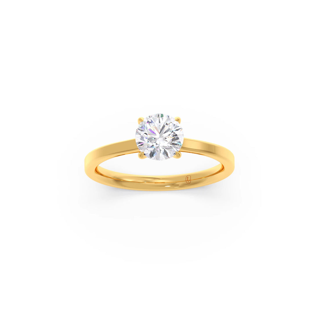 Round Solitaire Engagement Ring – 6.50 MM