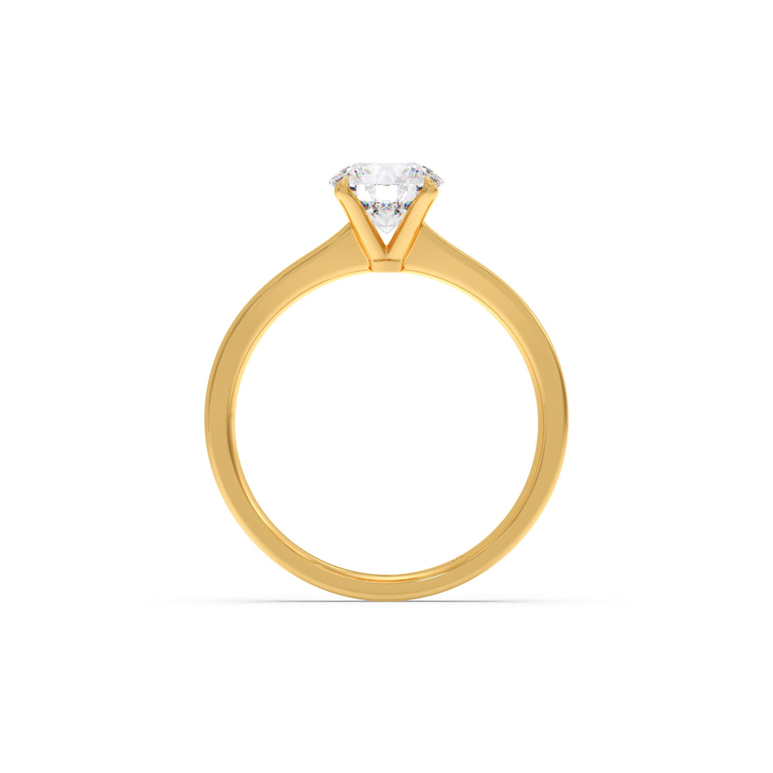 Round Solitaire Engagement Ring – 6.50 MM